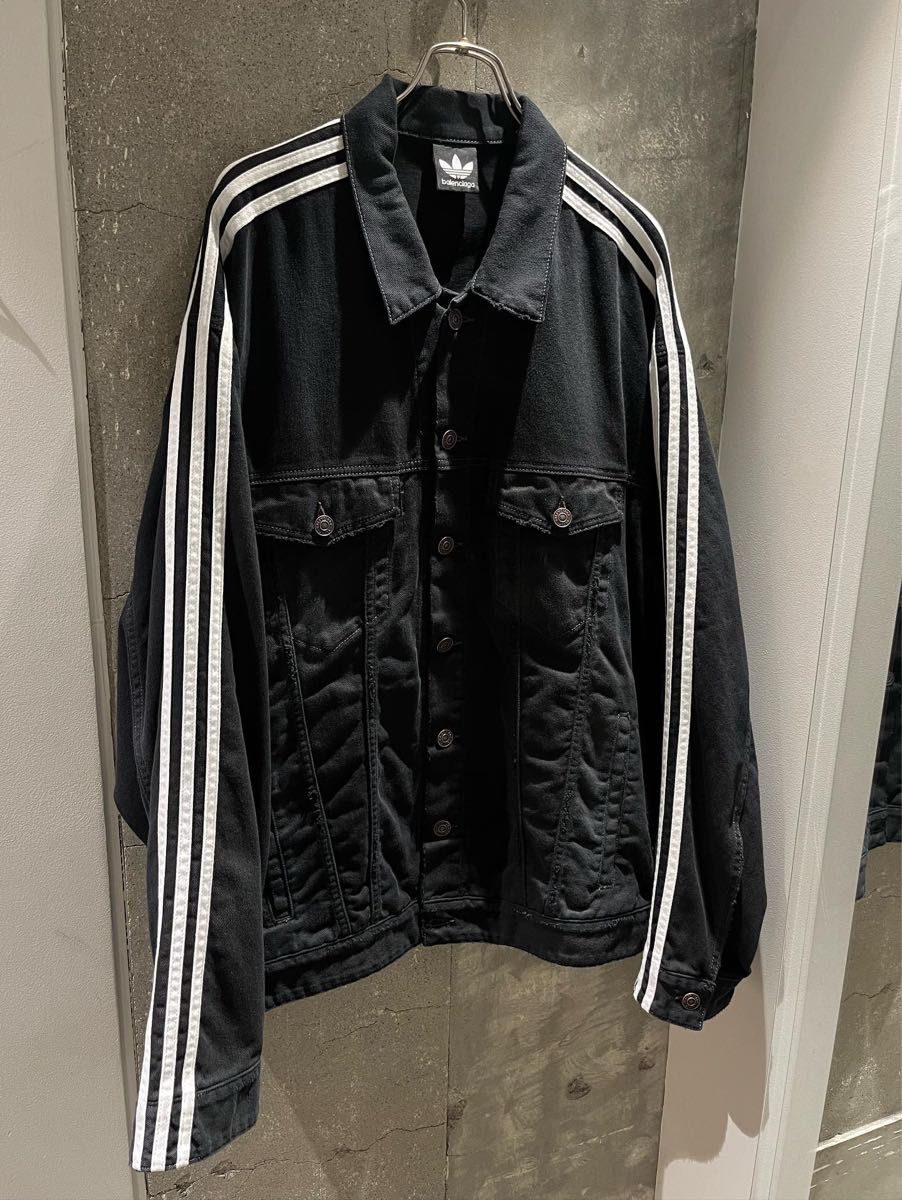 確実正規品最安値 バレンシアガ アディダス balenciaga adidas balenciagaadidas デニムジャケット｜PayPayフリマ