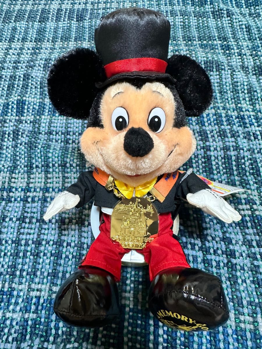 東京ディズニーリゾート メモリーゴーラウンド 40周年記念グッズ 復刻 ミッキーマウス グランドオープンぬいぐるみ