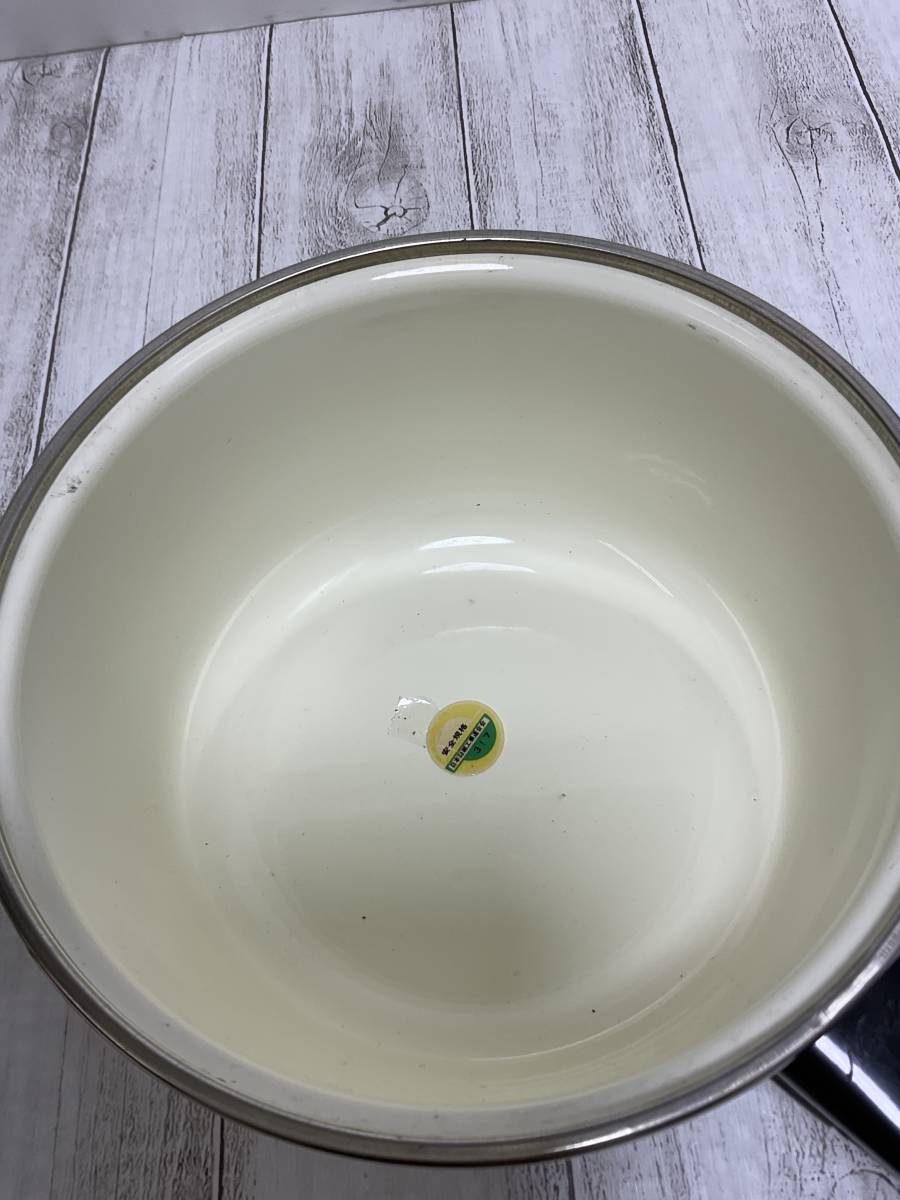 ●ノリタケ　クラフトーン　ホーロー鍋　1.5　16㎝鍋　片手鍋_画像6