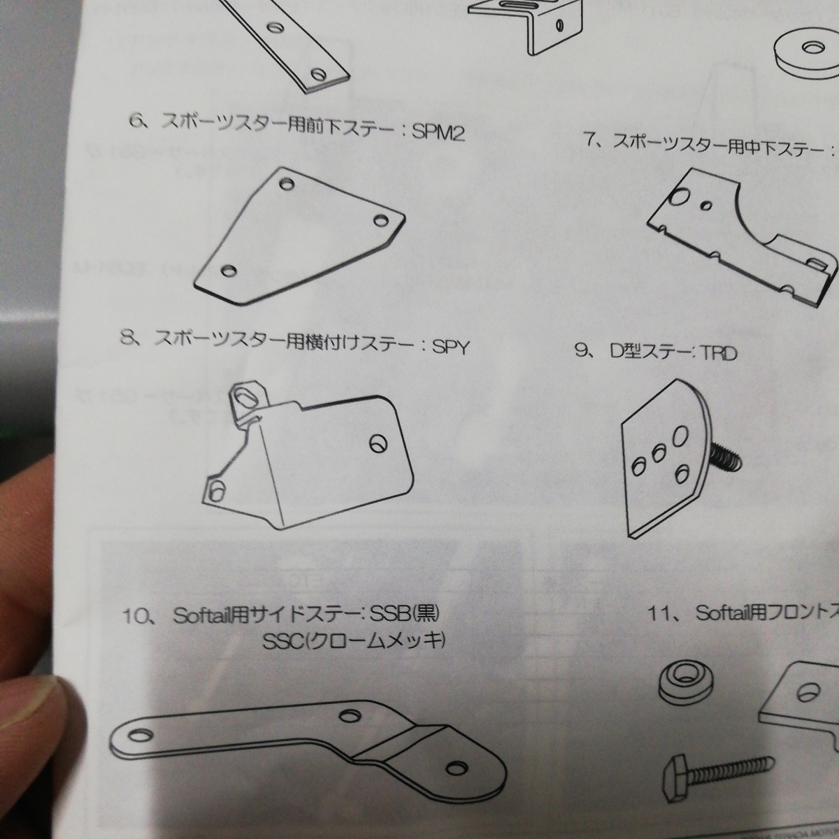 ハーレーXL用　ETCボックス　横付けステー_画像6