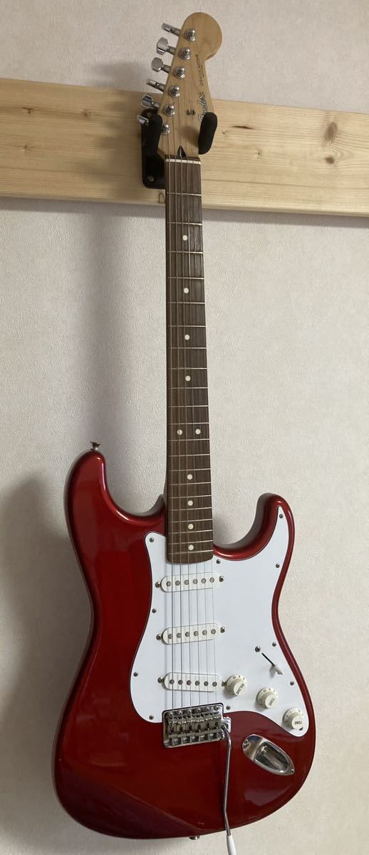 Fender JAPAN Stratocaster フェンダー ジャパン ストラトキャスター 赤 エレキギター 純正ソフトケース 新品弦付 送料無料_表