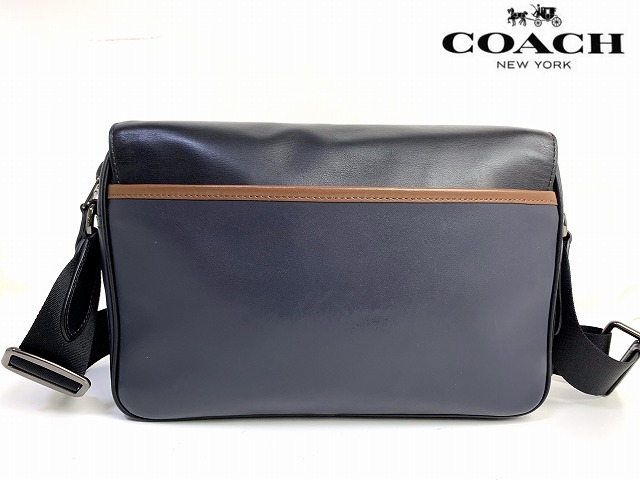 極美品★送料無料★ コーチ メンズ COACH シグネチャー トラック クロスボディ バッグ ショルダーバッグ_画像2