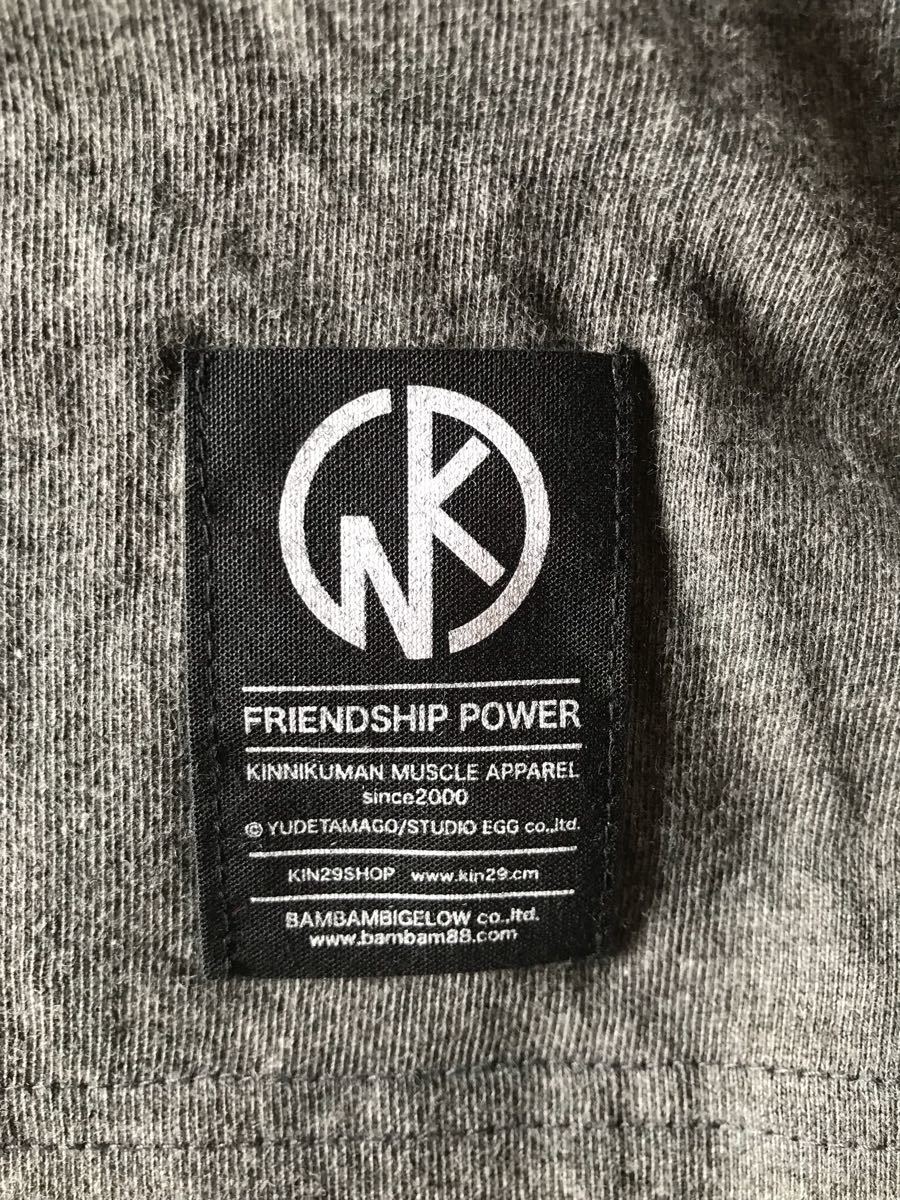 Kinnikuman士兵隊槍支和玫瑰風格T卹bambambigelow Bang Bang Bigallo L尺寸灰色Ashraman Brocken jr    原文:キン肉マン ソルジャーチームのガンズアンドローゼス風Tシャツ bambambigelow バンバンビガロ Lサイズ グレー アシュラマン ブロッケンjr