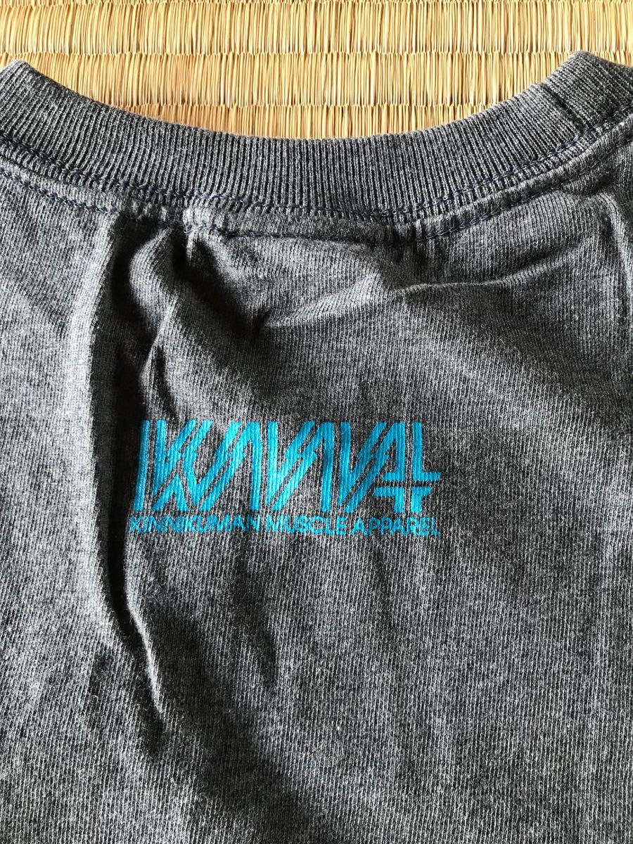 Kinnikuman士兵隊槍支和玫瑰風格T卹bambambigelow Bang Bang Bigallo L尺寸灰色Ashraman Brocken jr    原文:キン肉マン ソルジャーチームのガンズアンドローゼス風Tシャツ bambambigelow バンバンビガロ Lサイズ グレー アシュラマン ブロッケンjr