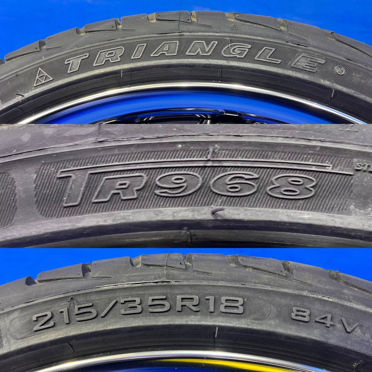 MK724 ★新品未使用★生産終了品★ WORK ワーク XSA (戦) 05C 18インチ 7.5J +40 4穴 PCD100 215/35R18 タイヤ付きホイール 4本セット _画像6