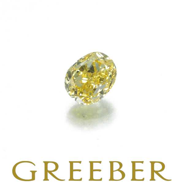 FANCY INTENSE YELLOW ダイヤ ダイヤモンド 0.123ct ルース 裸石 ソーティング GENJ_画像1