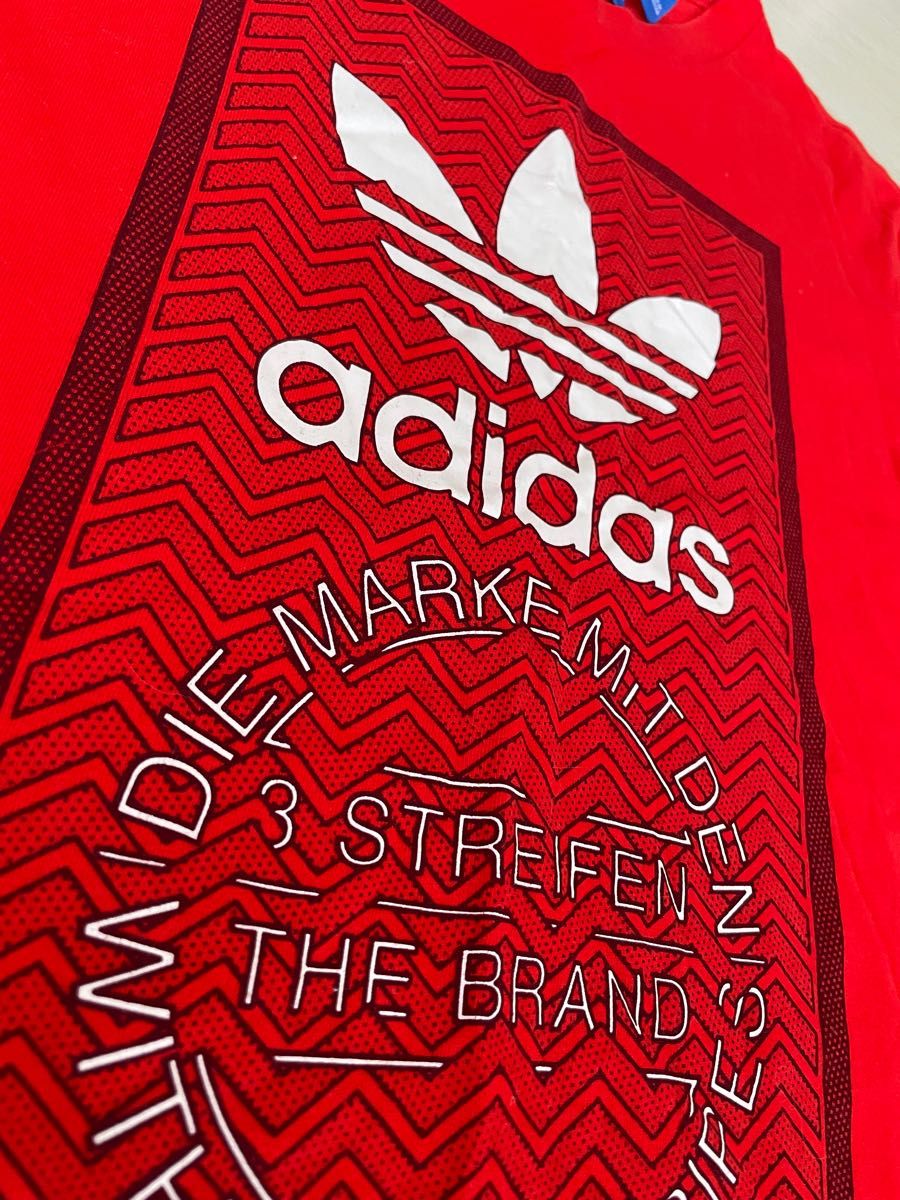 adidas アディダス   半袖Tシャツ　メンズM レッド