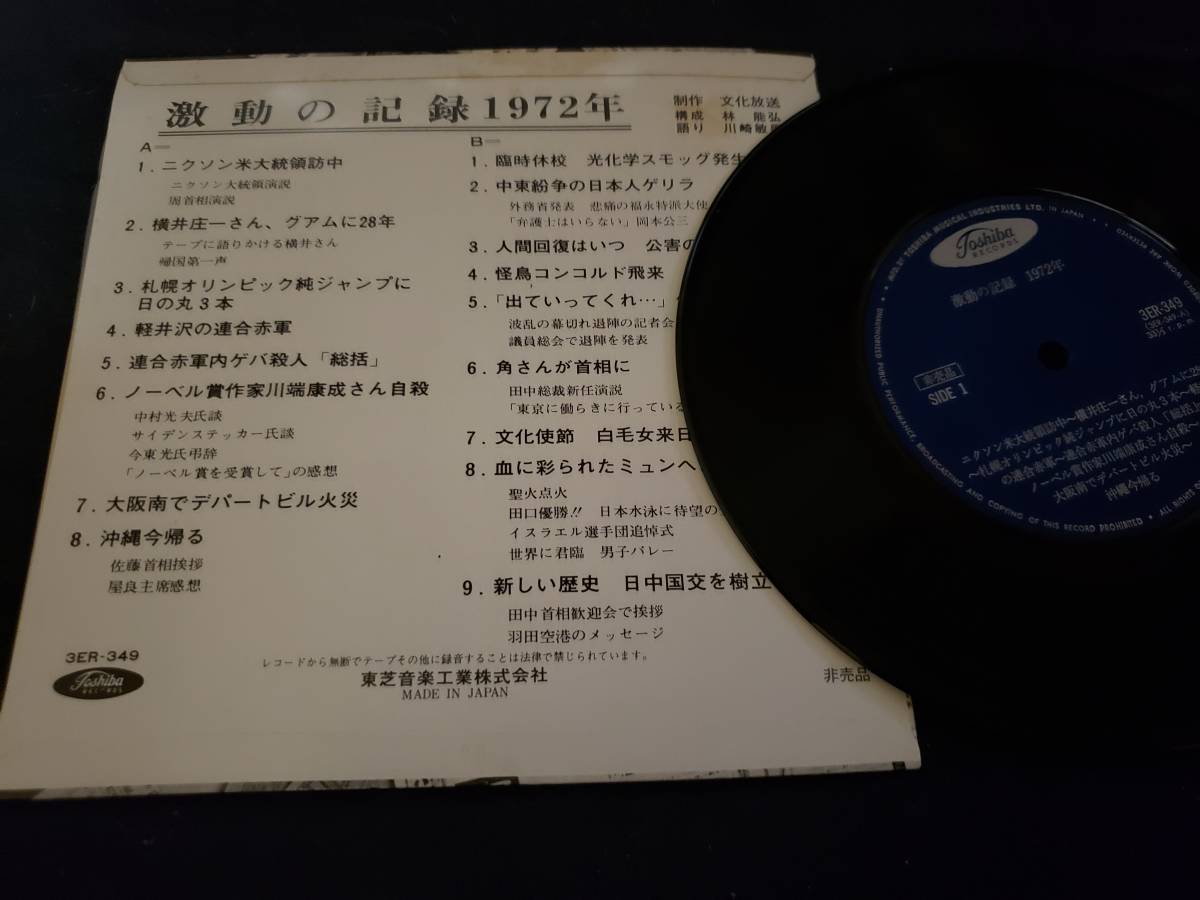 EP/激動の記録1972年（非売品）_画像2