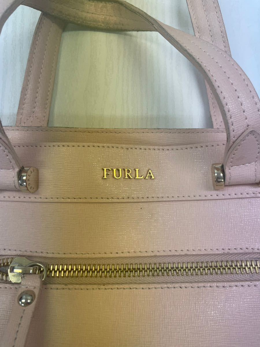 FURLA フルラ PND2 2wayバッグ ショルダーバッグ ハンドバッグ ピンク系 レディース ブランドバッグ 肩掛けカバン 手提げカバン_画像2