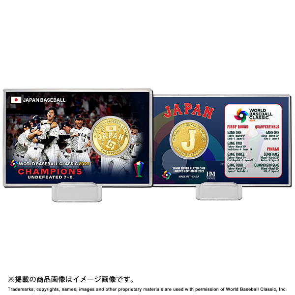 2023 WBC 優勝記念 日本代表コインカード（J SPORTS限定デザイン 