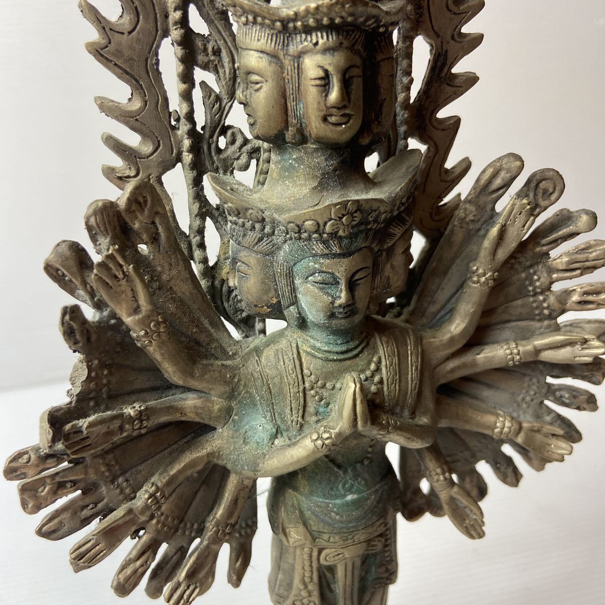 仏教美術仏像中国美術唐物千手観音骨董高さ約33cm | JChere雅虎拍卖代购