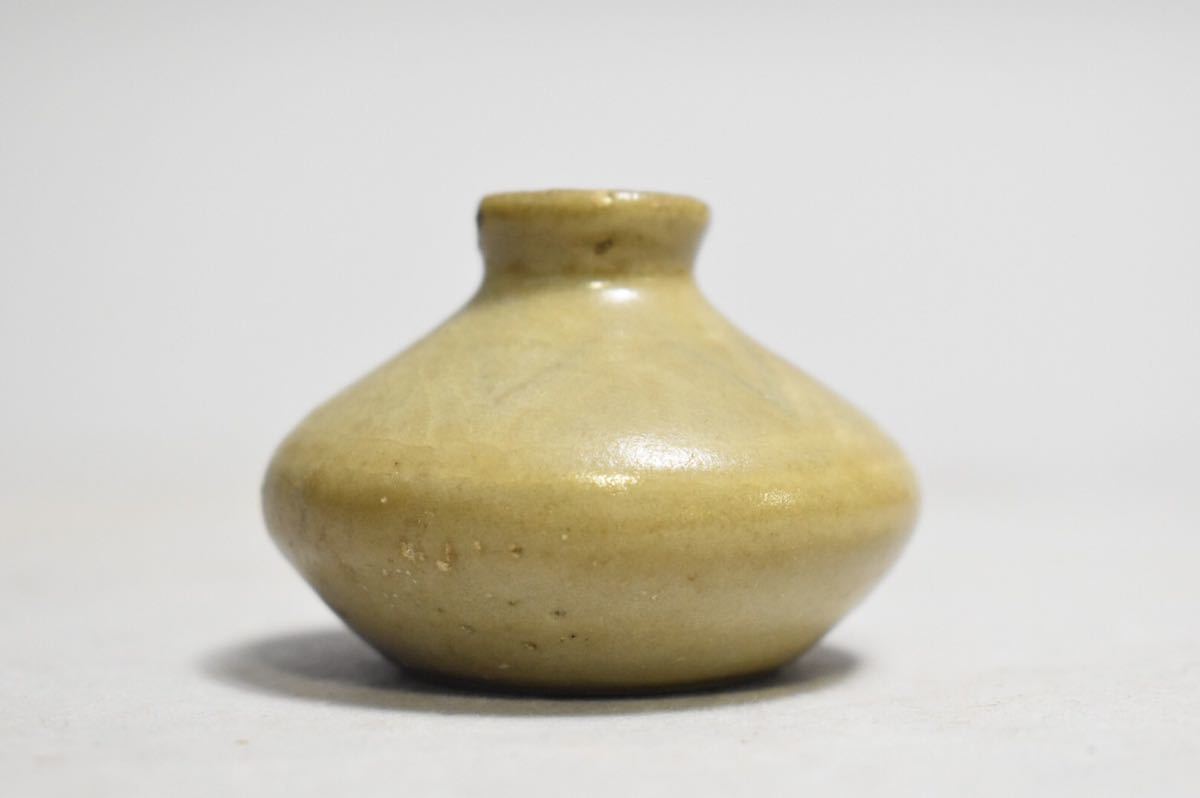 英】420 時代 高麗青磁油壷 中国美術 朝鮮 韓国 高麗 李朝 青瓷 壺