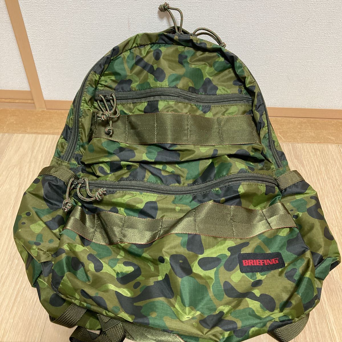 【美品】BRIEFING ATTACk PACK SL PACKABLE ブリーフィング アタックパック SL パッカブル リュック バックパック カモフラ 迷彩_画像1