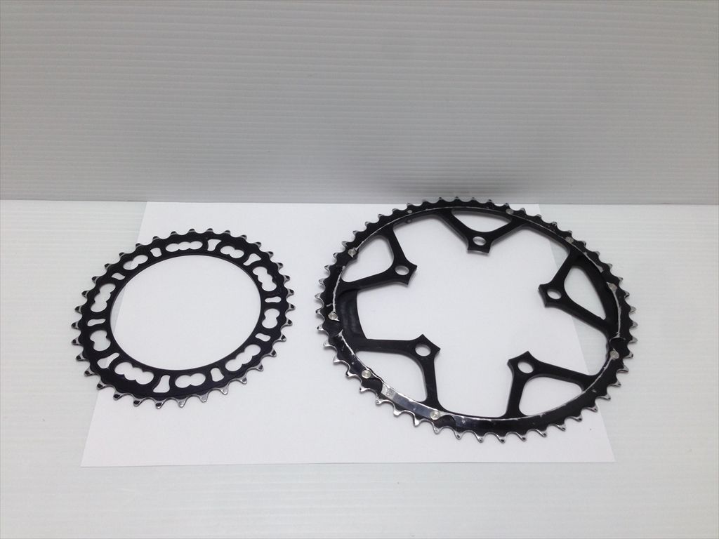 下松)ROTOR ローター 楕円 チェーンリング Q-RINGS 50/(36＆34) 110BCD OCP#3 108° 34×110 ◆★B230804R08B KH04A_画像3