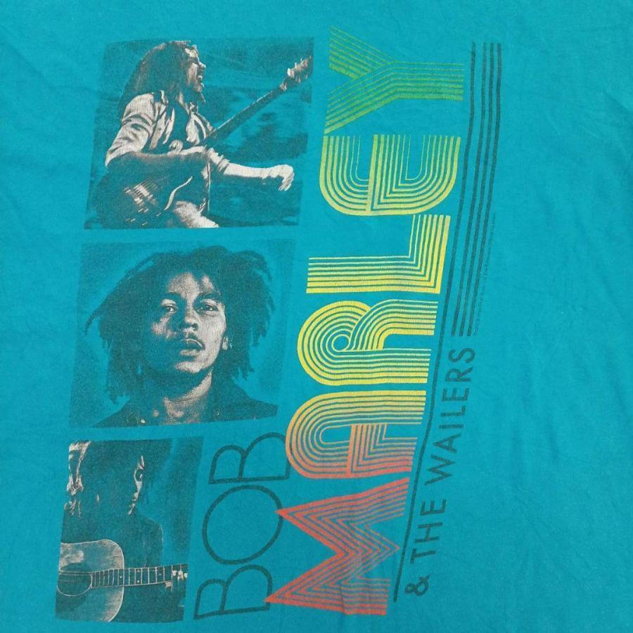 BOB MARLEY ミュージックTシャツ バンドTシャツ M ブルー リユース ultramto mts0325_画像3