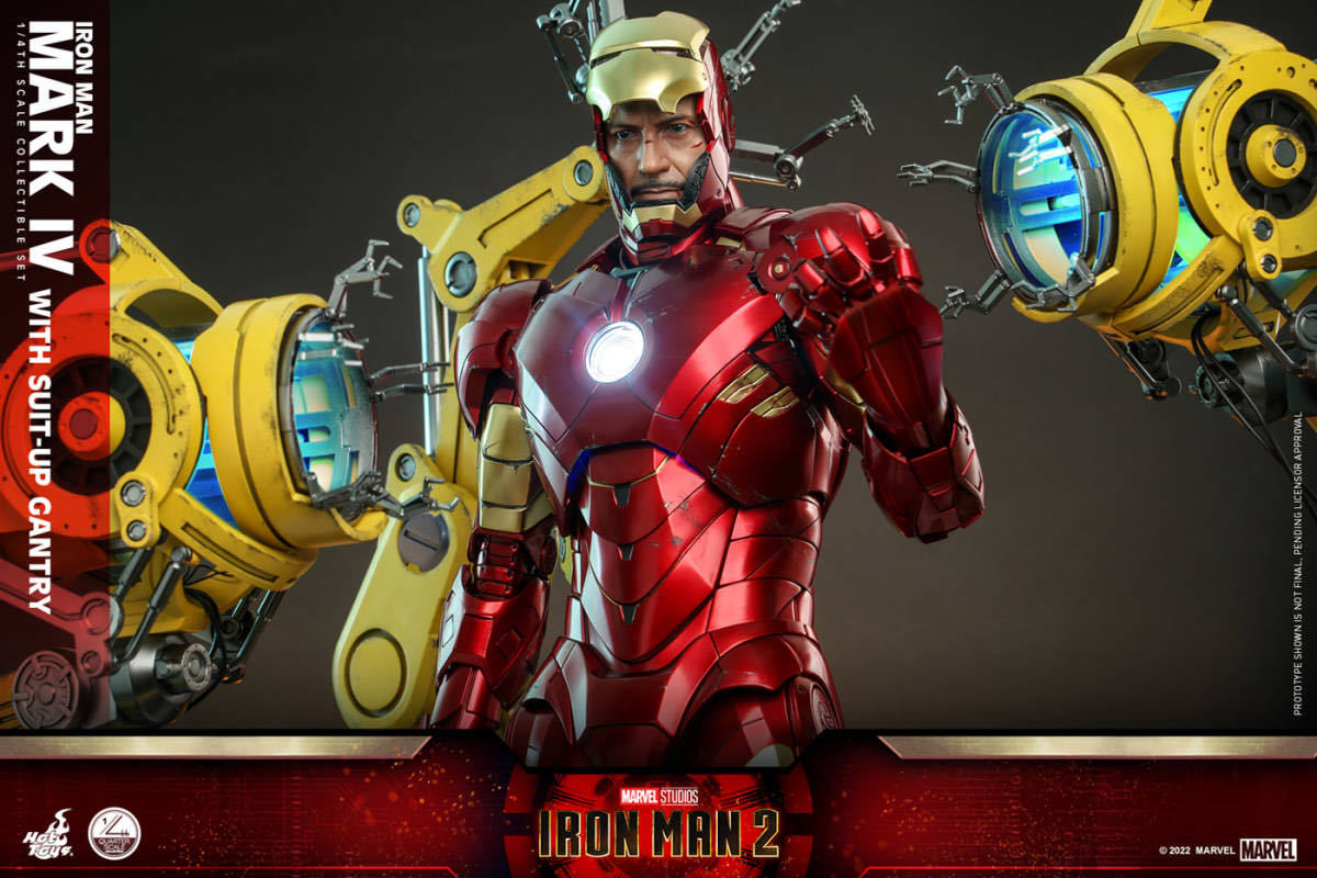  hot игрушки 1/4 Ironman * Mark 4 ( Powered костюм оборудован машина имеется ) нераспечатанный новый товар QS021 Iron Man Mark 4 IV HOTTOYS Avengers 