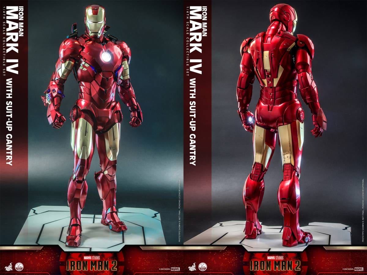  hot игрушки 1/4 Ironman * Mark 4 ( Powered костюм оборудован машина имеется ) нераспечатанный новый товар QS021 Iron Man Mark 4 IV HOTTOYS Avengers 