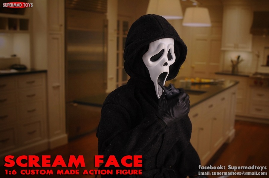 SUPERMAD TOYS 1/6 Scream Face 未開封新品 アイデンティティー 検） ホットトイズ Ghost Face ゴーストフェイス サイドショウ SIDESHOW_画像5