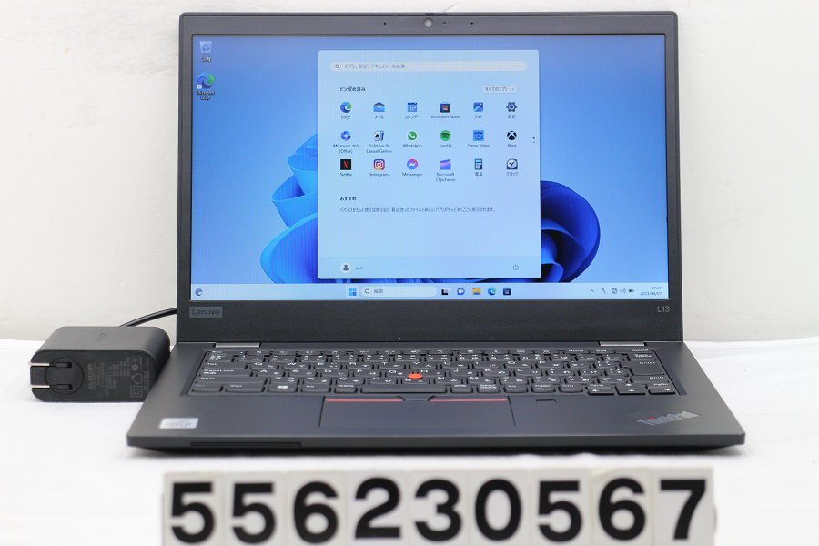良質 Lenovo ThinkPad L13 Core i3 10110U 2.1GHz/4GB/256GB(SSD)/13.3