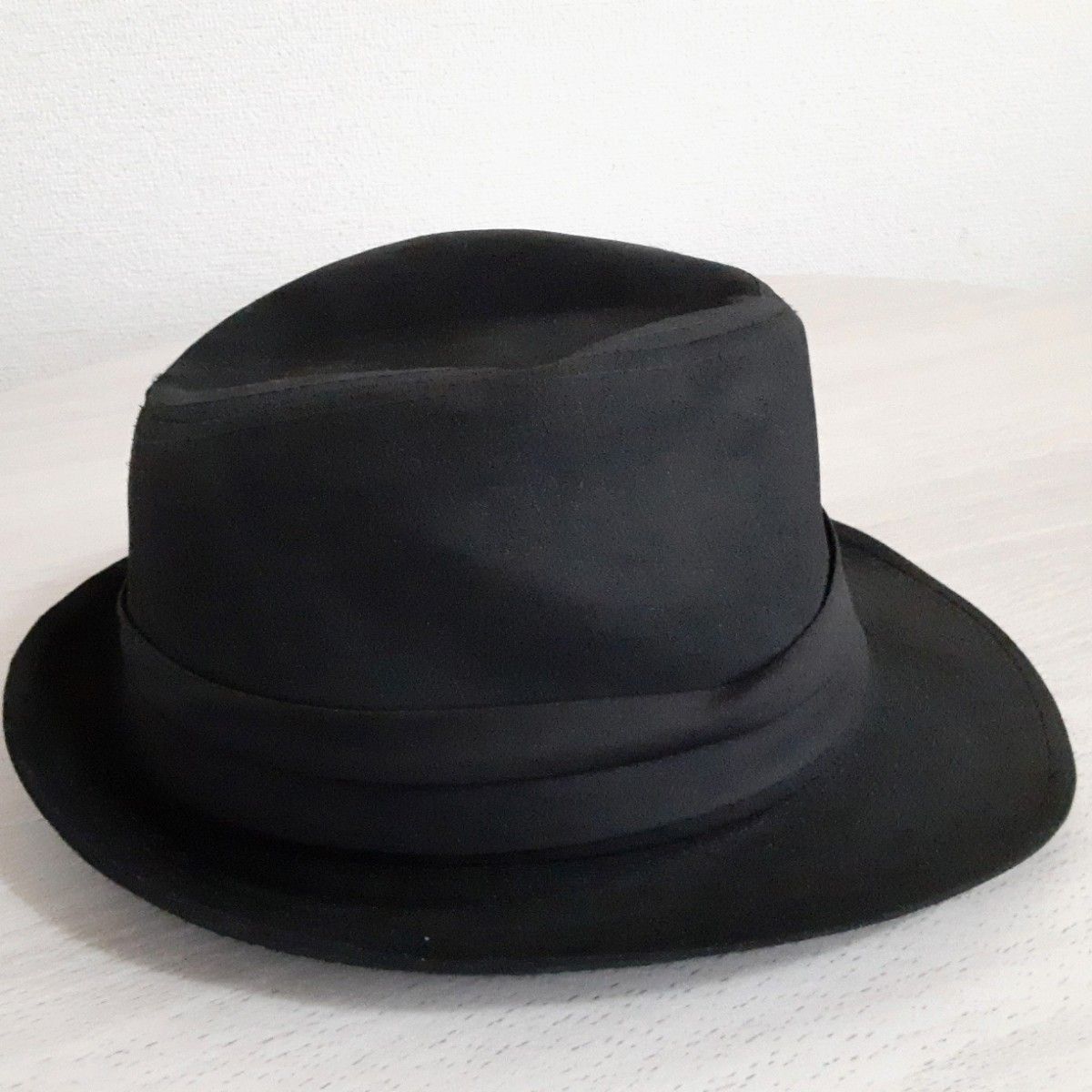 メンズ ハット 帽子 ブラック 58cm