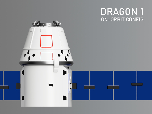 スペースX 1/100 ドラゴンカプセル クルードラゴン カーゴドラゴン2 ドラゴン1 3Dプリント 未塗装・未組立 SpaceX Dragon Capsules Crew_画像8