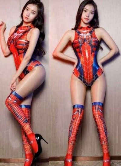 レア物最新作スパイダーマン レッド 超sexy 3Dプリント レア物最新作スパイダーマン レッド 超sexy 3Dプリント