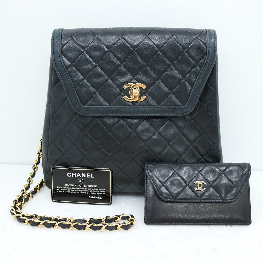 美品 CHANEL/シャネル マトラッセ ポーチ付き ショルダーバッグ