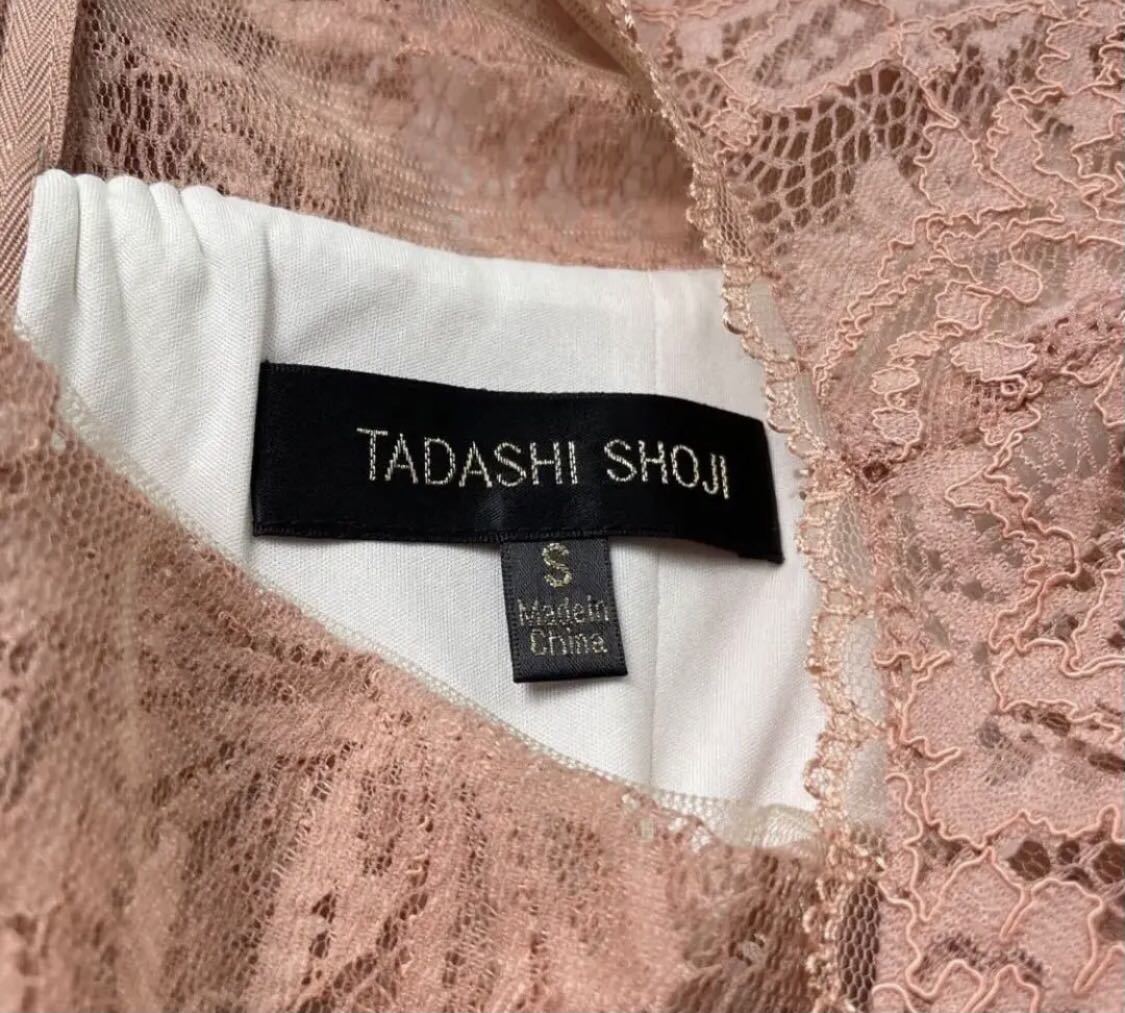 TADASHI SHOJI・総レース・ワンピース・ピンク・日本サイズM・未使用に近い_画像2