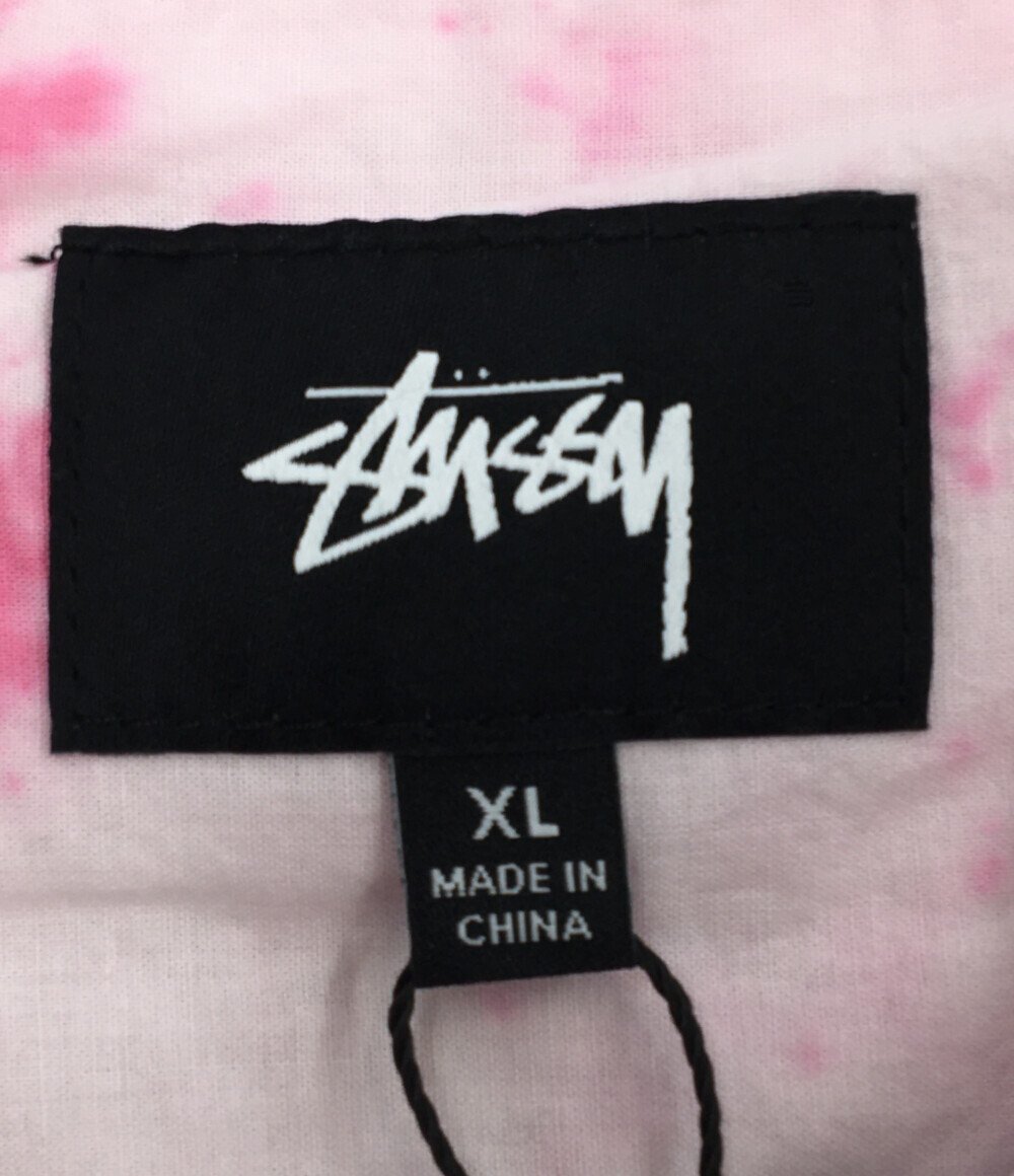 美品 ステューシー 半袖シャツ タイダイ柄オープンカラーシャツ メンズ XL XL以上 STUSSY [0502]_画像3