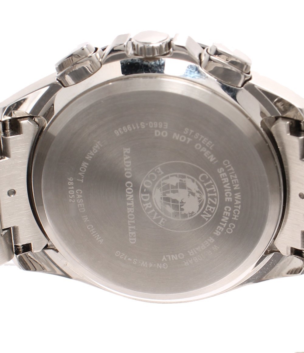 訳あり シチズン 腕時計 クロノグラフ E660-S119936 シチズンコレクション ソーラー ブラック メンズ [1204]_画像4