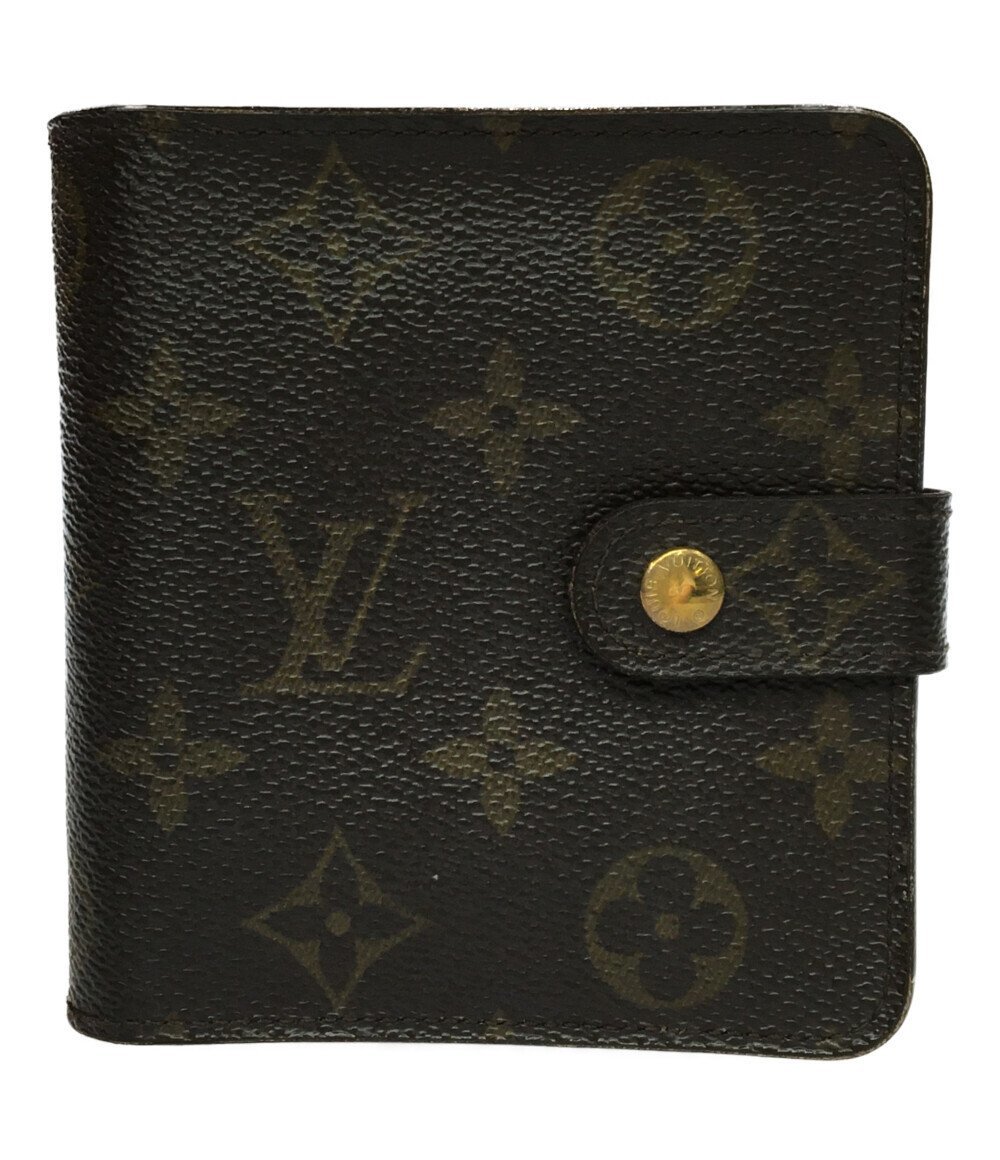 ルイヴィトン 二つ折り財布 コンパクトジップ M61667 モノグラム レディース Louis Vuitton [1003初]