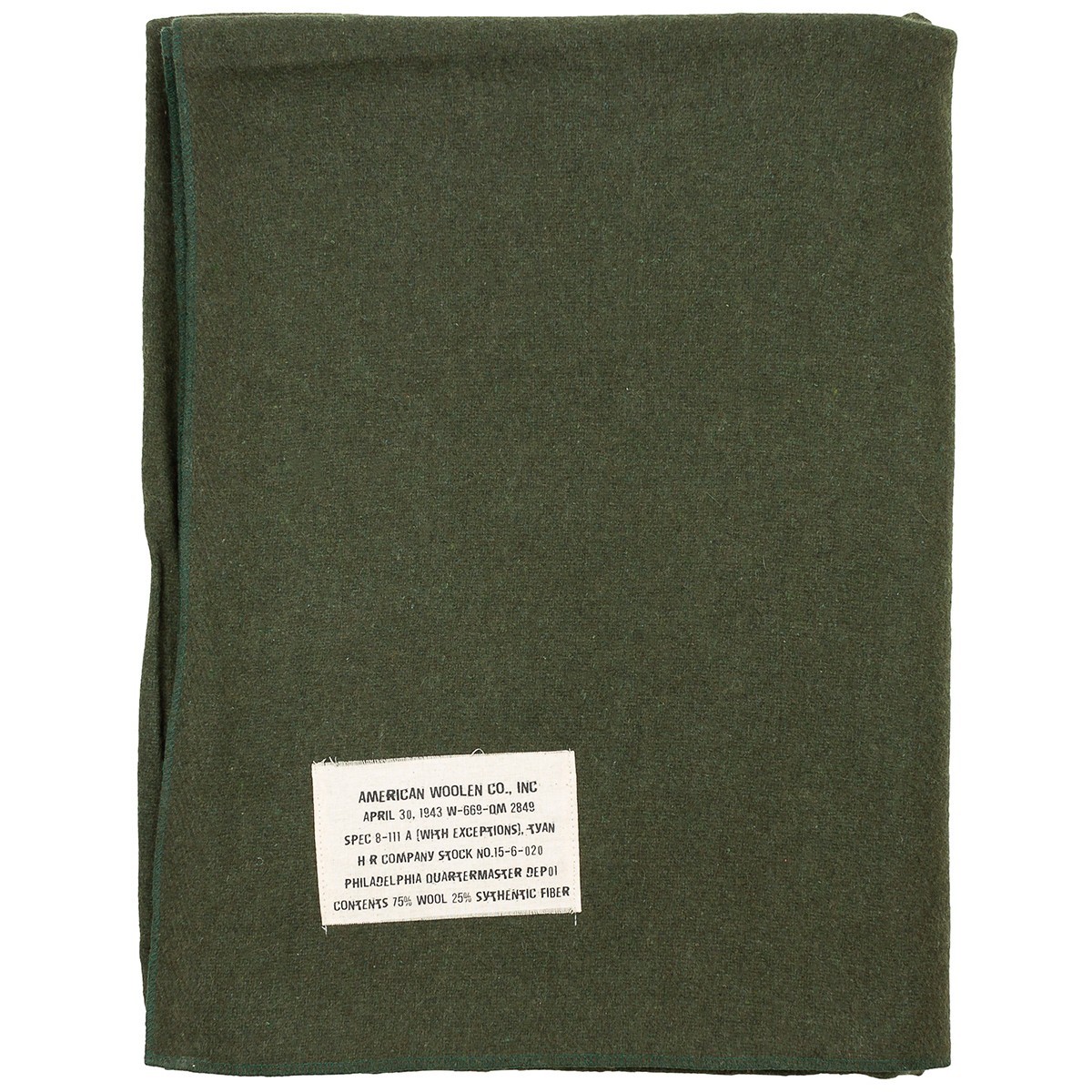 US ARMY 米軍 放出品 オリジナル ウールブランケット 毛布 オリーブ
