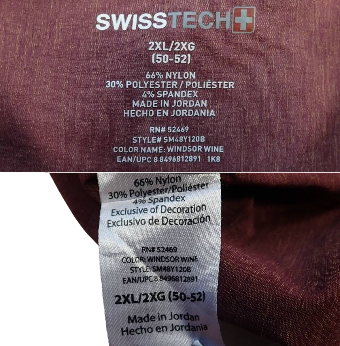 3242/美品 SWISSTECH 長袖シャツ 2XL/2XGsize ●洗濯プレス済●ネコポス可●ストレッチ入り オーバーサイズ 古着_画像7