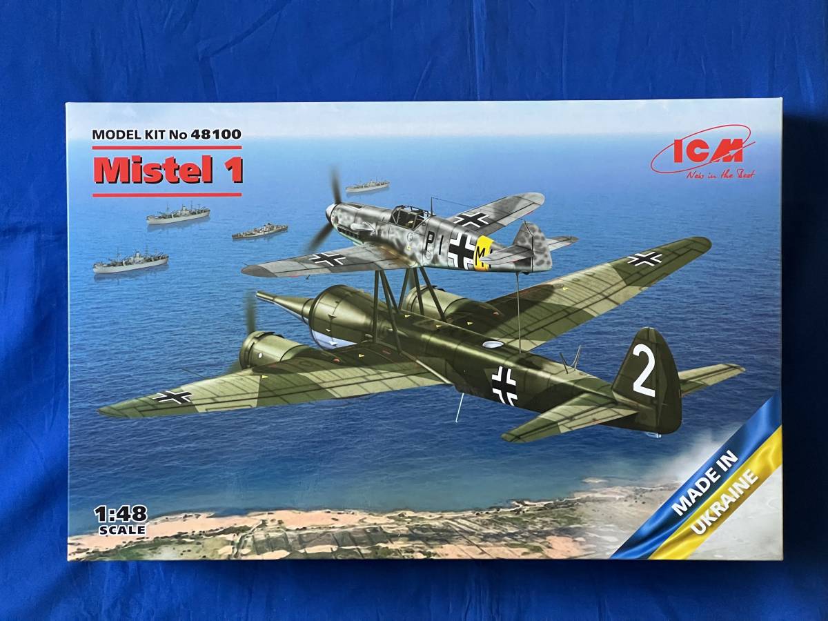 1/48 Mistel 1 (Strike Aircraft Complex Ju 88 A-4 and Bf 109 F-4) 1:48 ICM 48100_画像1