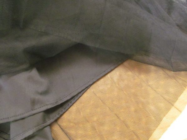 (54409)GU　ジーユー　チュール　プリーツ　スカート　ロング　ブラック　S　USED　_特に目立った汚れはありません。