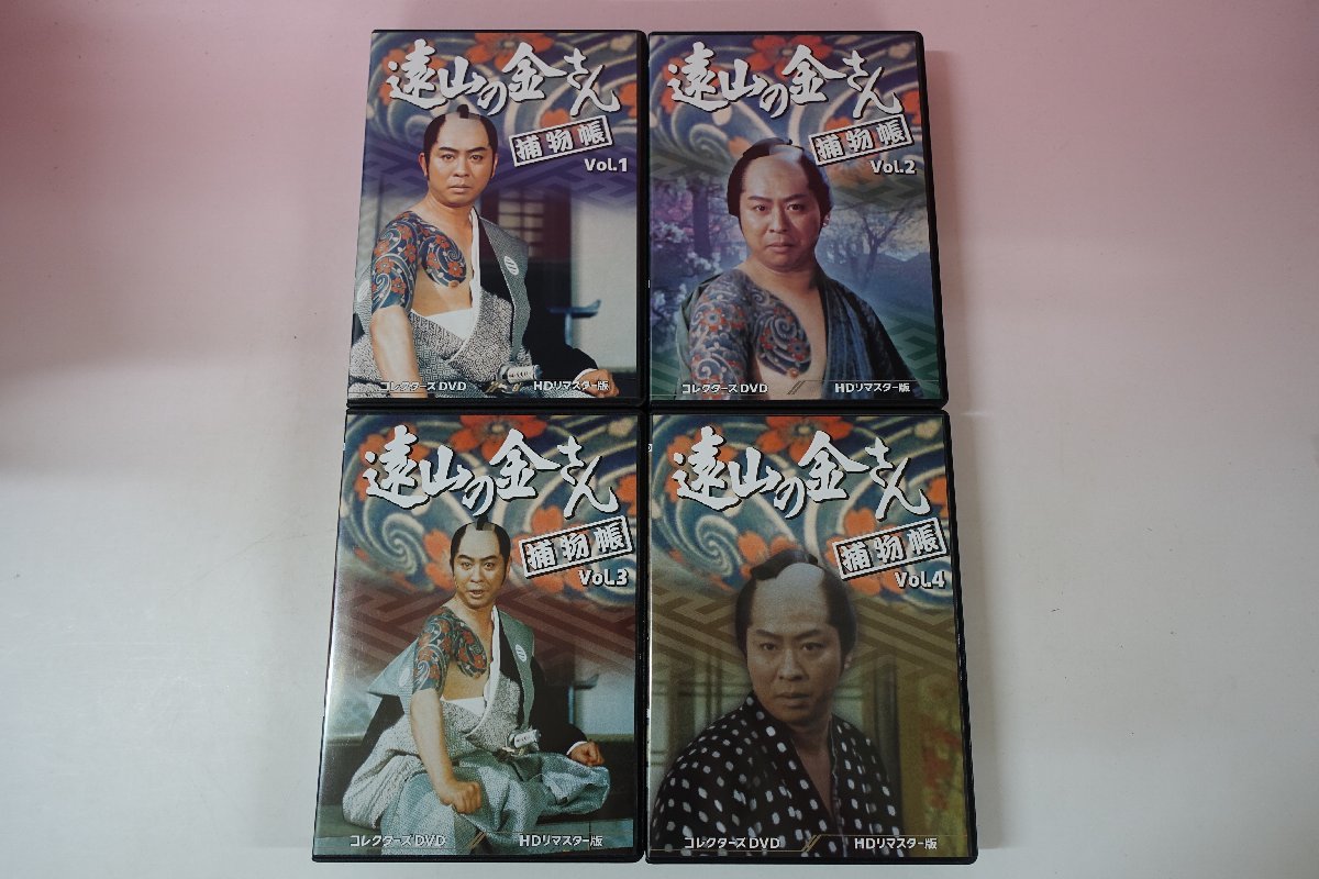 a0216■ 1～104話 遠山の金さん捕物帳 コレクターズDVD Vol.1～Vol.4 セット 中村梅之助/柳沢真一 柳澤愼一/水原麻記 水原まきの画像1