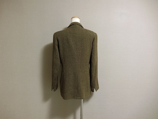  Italy made white tag Max Mara Max Mara tweed long tailored jacket brown group 40