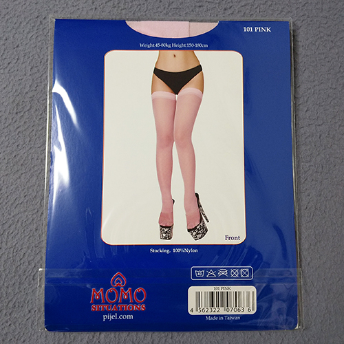  garter stockings ( pink ) size : free (M-L) PJ-101 new goods * unused 