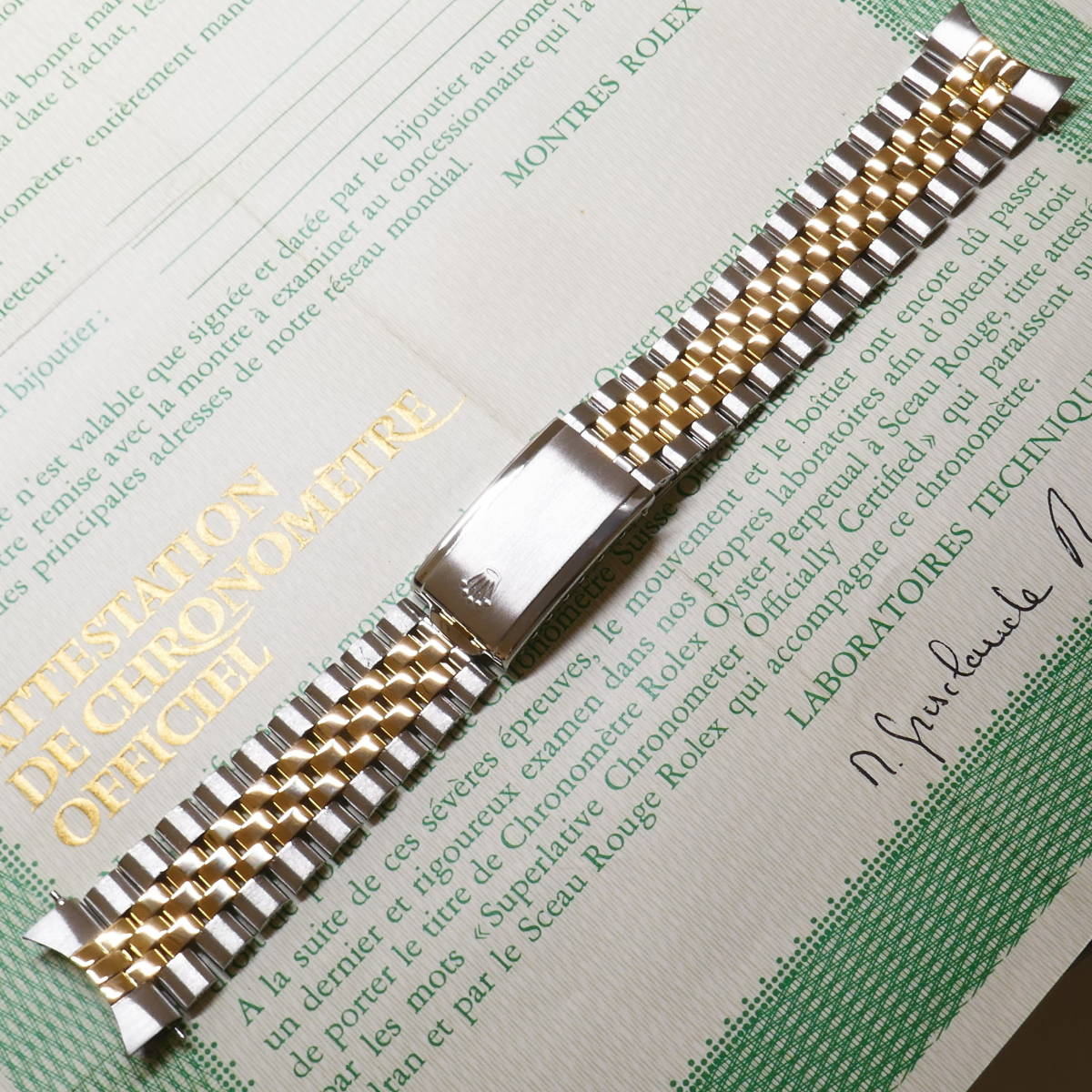 極美品!!□ROLEX純正ブレス☆金無垢×SSコンビ 巻ブレス!!□ラグ20mm