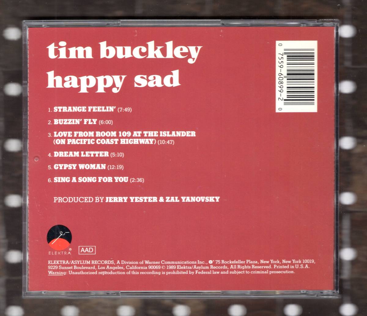 CD) TIM BUCKLEY happy sad_画像3