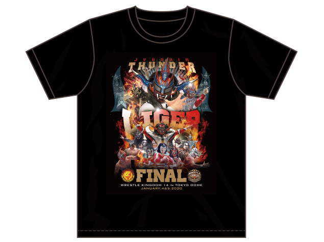 新日本プロレス 獣神サンダーライガー 引退記念 Tシャツ L or XL 新日 獣神ライガー ピクチャーTシャツ LIGER THE FINAL IWGP G1 BOSJ Jr_画像1