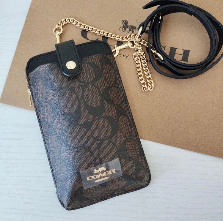 ラッピングセットCOACH スマホショルダー 大人気 フォーン クロス