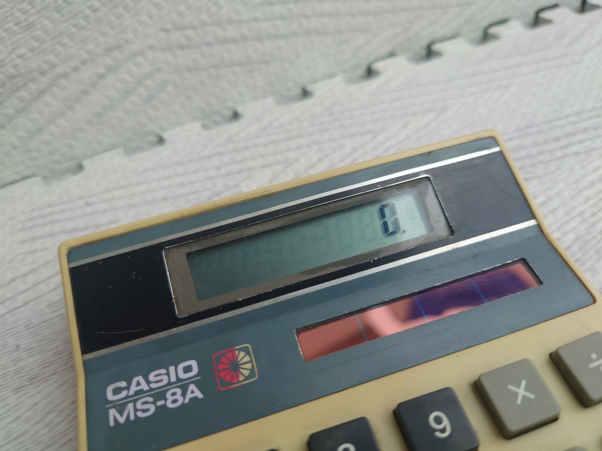  Casio калькулятор MS-8A CASIO счет машина retro 