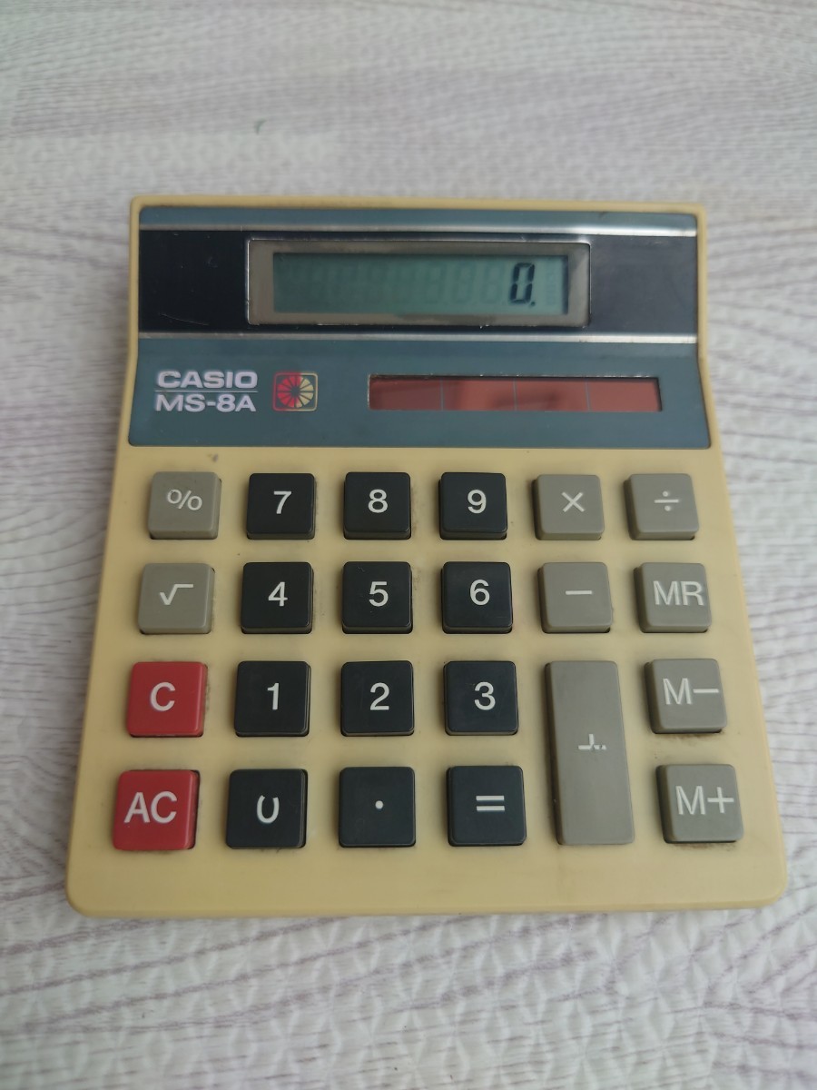  Casio калькулятор MS-8A CASIO счет машина retro 
