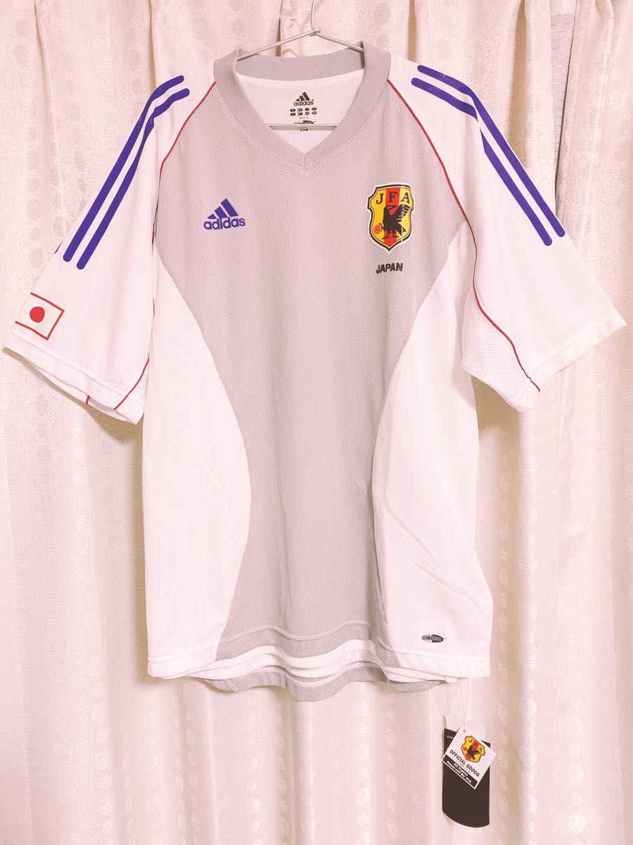 【新品タグ付サッカー】日本代表アウェーユニフォーム 日韓ワールドカップ