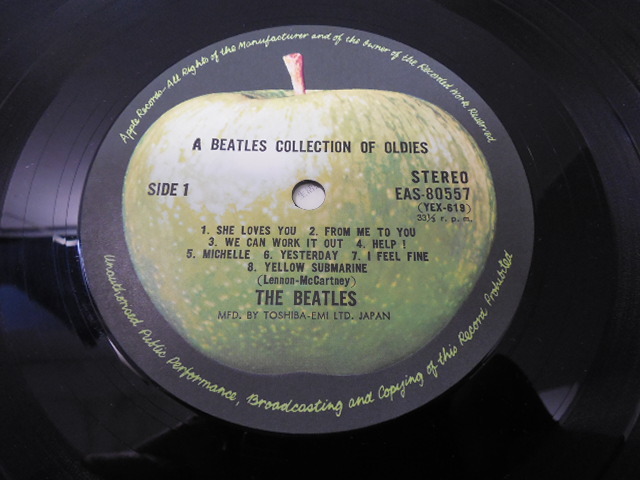 THE BEATLES ・ビートルズ / OLDIES (帯あり・国内盤) 　 　 LP盤・EAS-80557_画像5