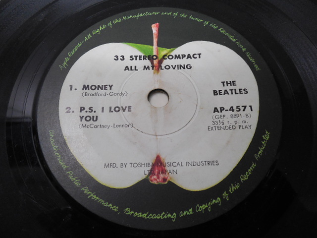 THE BEATLES・ザ・ビートルズ / all my loving 　 　 EP盤・AP-4571_画像7