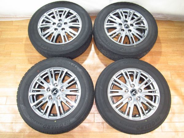 Fang 6J-15+43 114.3/5H iG50PLUS 195/65R15 15インチアルミホイール+2019年スタッドレスタイヤ付4本　ノア/ヴォクシー/セレナ/ルミオン_画像1