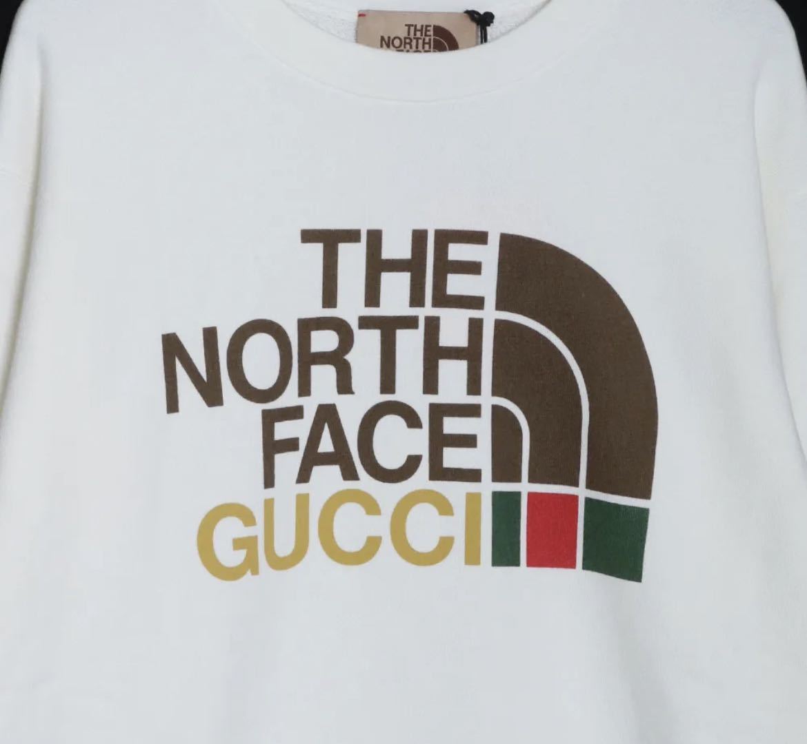 【激レアXLサイズ】GUCCI THE NORTH FACE コラボ ロゴトレーナー 送料無料