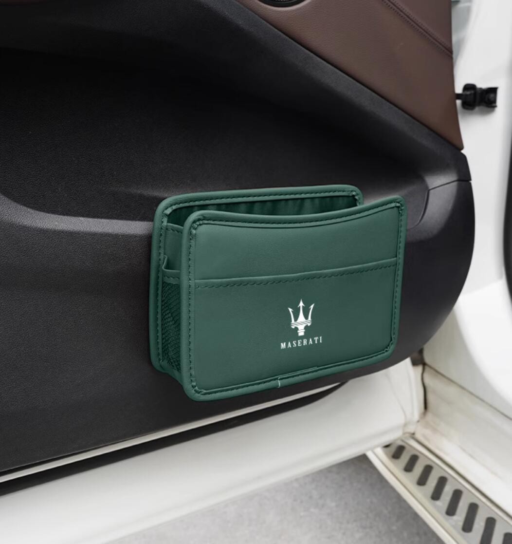 * новый товар * Maserati * эмблема автомобильный кейс для хранения автомобильный мусорная корзина автомобильный место хранения салфетка место хранения мелкие вещи входить смартфон место хранения 4 выбор цвета 